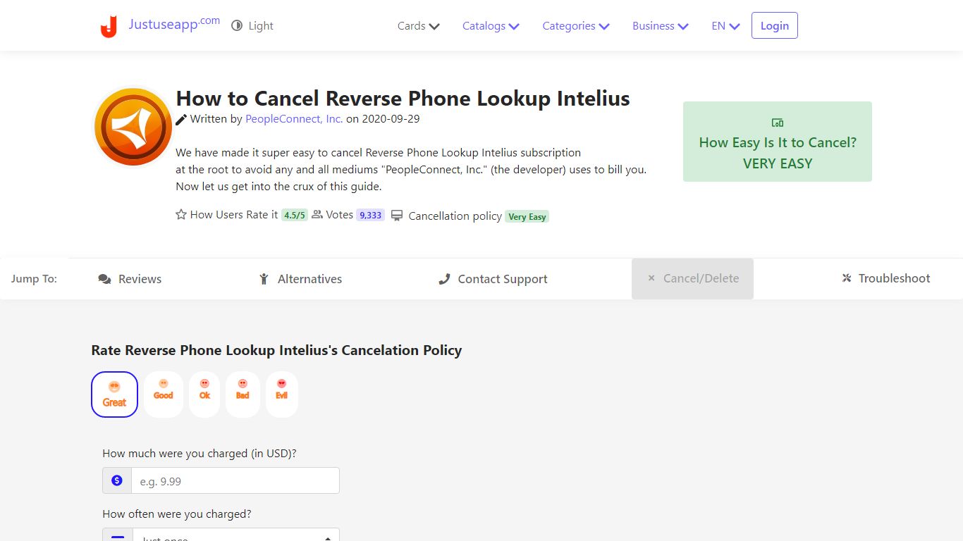 How To Cancel Reverse Phone Lookup Intelius - JustUseApp